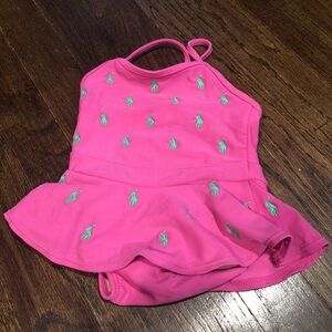 Ralph Lauren green pony 9 month bathing suit 👙